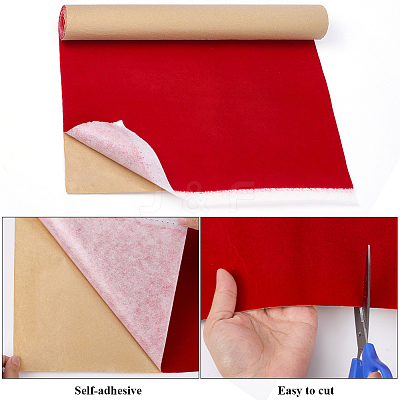 1Pc Flocking Cloth Self-adhesive Fabric DIY-CY0001-88B-1