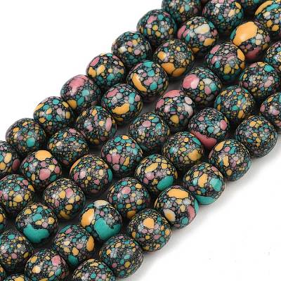 Natural Agate Beads Strands G-U030-D01-12mm-1