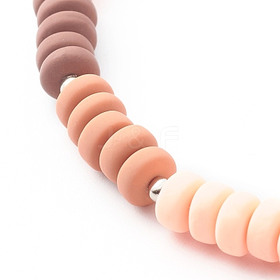 Polymer Clay Beaded Necklaces NJEW-JN03585-02-1