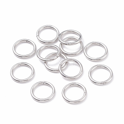 Non-Tarnish 304 Stainless Steel Closed Jump Rings STAS-F174-16P-1
