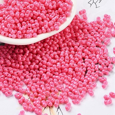 Baking Paint Glass Seed Beads SEED-A033-05L-1