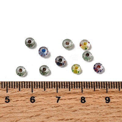 Transparent Stripe Glass Seed Beads GLAA-NH0001-06A-1