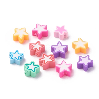 Handmade Polymer Clay Beads X-CLAY-I010-14-1