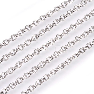 Tarnish Resistant 304 Stainless Steel Cable Chains CHS-L017-09D-1