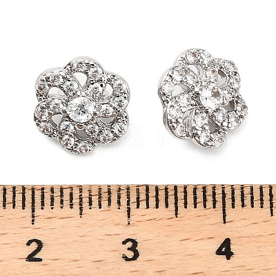 Brass Micro Pave Cubic Zirconia Pendants KK-L229-056P-1
