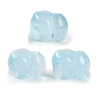 Spray Painted Glass Beads GLAA-Z007-04I-1