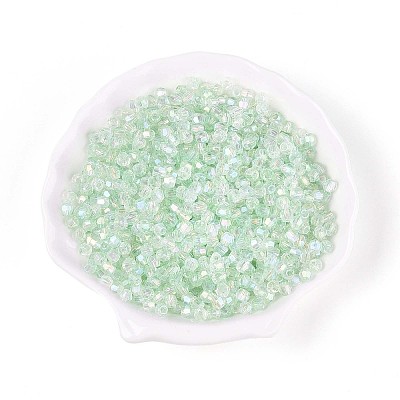 Transparent Spray Painted Glass Beads EGLA-N018-4mm-04-1