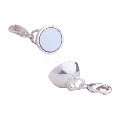 Round Brass Magnetic Clasps Converter KK-PH0012-02S-1