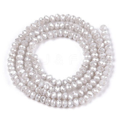 Electroplate Glass Beads Strands EGLA-A034-P1mm-A15-1-1