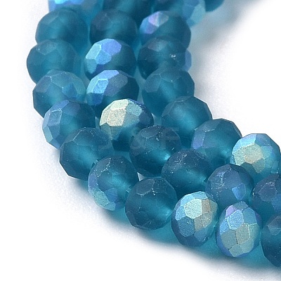 Imitation Jade Glass Beads Strands EGLA-A034-T3mm-MB27-1