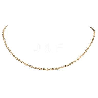 304 Stainless Steel Singapore Chain Necklaces for Women NJEW-JN05592-1