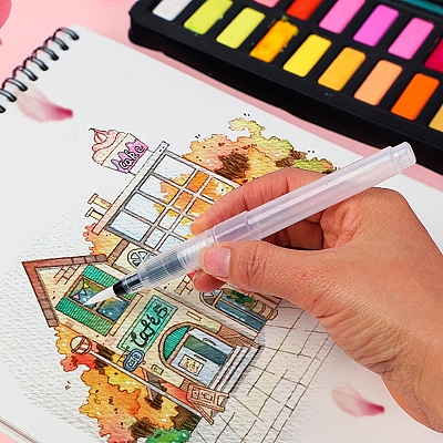 Water Coloring Brush Pens X-DRAW-PW0001-136A-1
