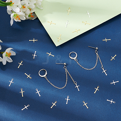 100Pcs 2 Colors Brass Pendants KK-UN0003-97-1