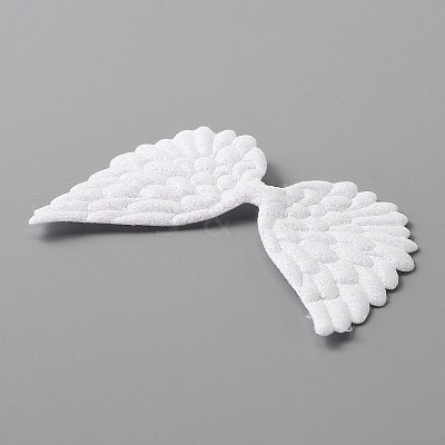 Cloth Embossed Wing Ornament Accessories LS-FIND-WH0037-27B-1