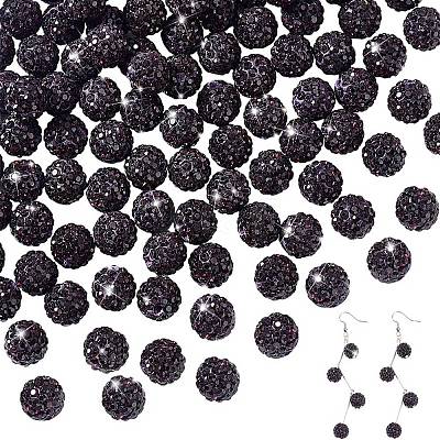 100Pcs Pave Disco Ball Beads FIND-PH0022-11A-1