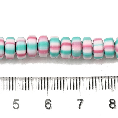 Polymer Clay Beads Strands CLAY-H006-02C-1