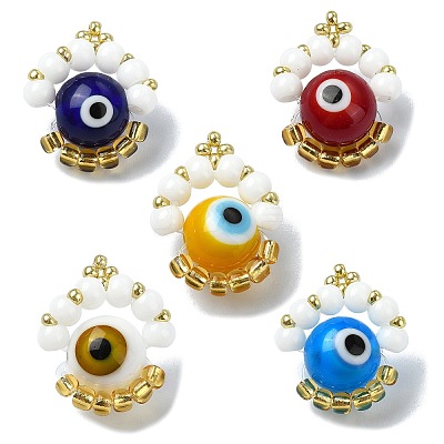 Handmade Seed Pendants PALLOY-MZ00291-1
