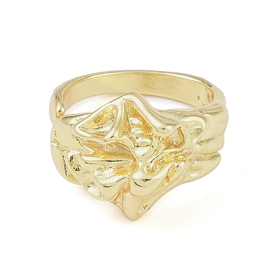304 Stainless Steel Open Cuff Rings for Women LS-RJEW-H229-02G-05-1