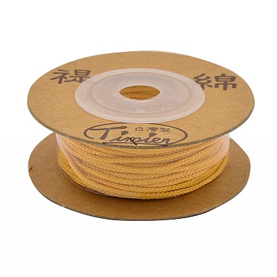 Eco-Friendly Dyed Round Nylon Cotton Braided Cords Threads OCOR-L001-821-308-1
