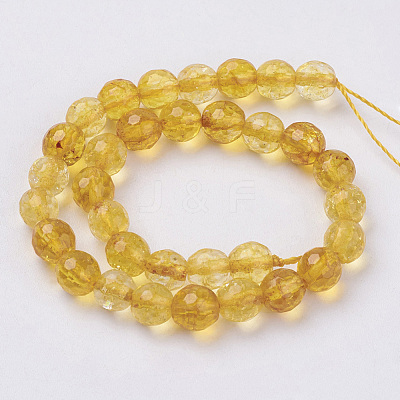 Natural Quartz Crystal Beads Strands X-G-G099-F6mm-19-1