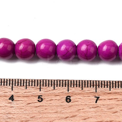 Synthetic Turquoise Beads Strands TURQ-G106-8mm-02O-1