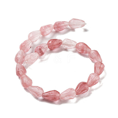 Cherry Quartz Glass Beads Strands G-P520-B18-01-1