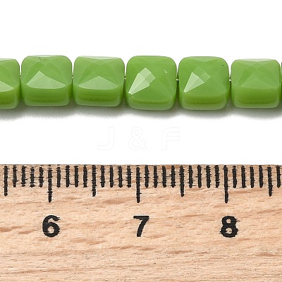 Opaque Glass Beads Strands GLAA-L050-C15-1