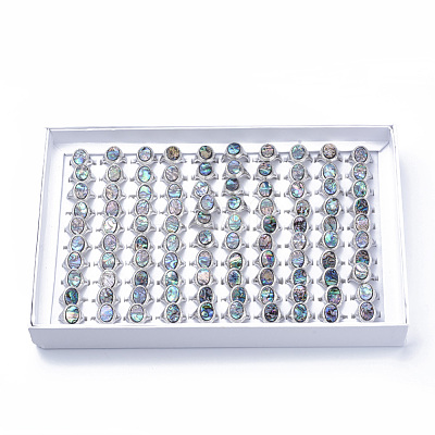 Acrylic Finger Rings G-S279-43-B-1