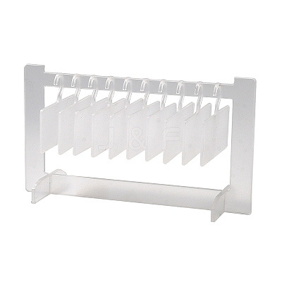 Transparent Acrylic Nail Art Display Boards ODIS-WH0017-069-1