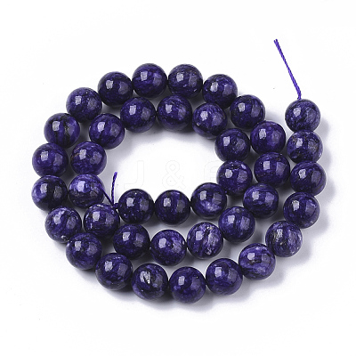 Natural Charoite Beads Strands G-S150-57-10mm-1