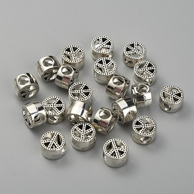 Zinc Alloy European Beads FIND-WH0112-87AS-1