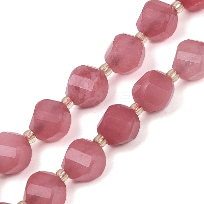 Dyed Natural Jade Beads Strands G-U023-A20-01G-1