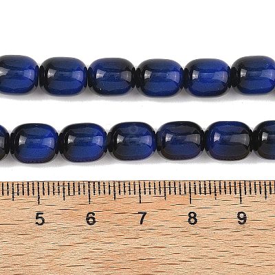 Dyed Imitation Tiger Eye Glass Beads Strands GLAA-H040-02A-1