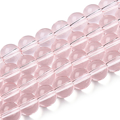 Transparent Glass Beads Strands GLAA-T032-T8mm-10-1