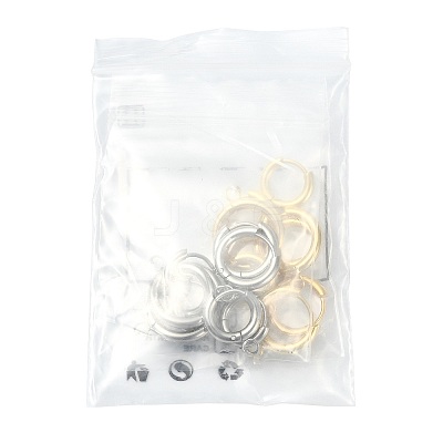 16Pcs 201 Stainless Steel Huggie Hoop Earring Findings STAS-FS0002-27A-1