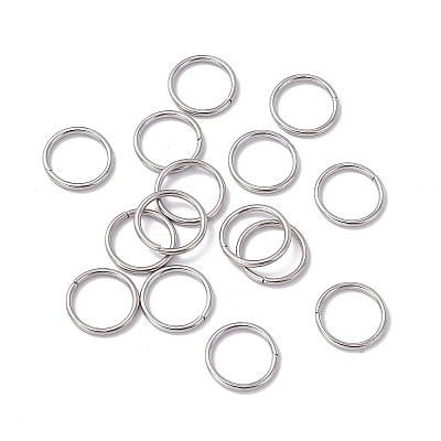 Non-Tarnish 304 Stainless Steel Open Jump Rings STAS-C040-01D-P-1