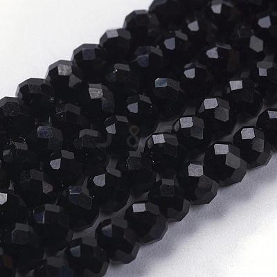Imitation Crystal Glass Beads GLAA-D030-14-1