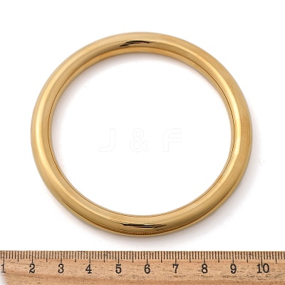 304 Stainless Steel Plain Bangles for Women BJEW-K271-01G-1