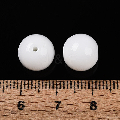Opaque Solid Color Glass Beads X1-GLAA-N007-10mm-A06-1