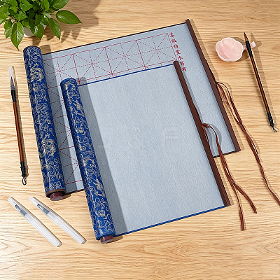 2Pcs 2 Colors Flocking Reusable Water Writing Cloth AJEW-OC0016-35A-1