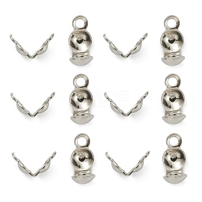 Tarnish Resistant 304 Stainless Steel Bead Tips X-STAS-G127-06P-1