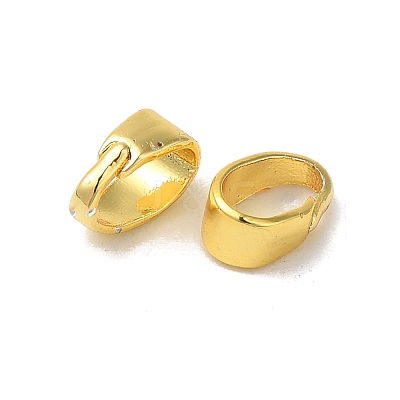 Rack Plating Brass Snap on Bails KK-F873-34G-1