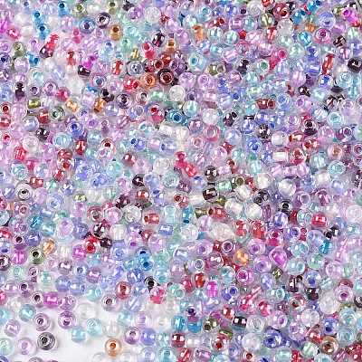 6/0 Transparent Inside Colours Glass Seed Round Beads X1-SEED-N006-004-1