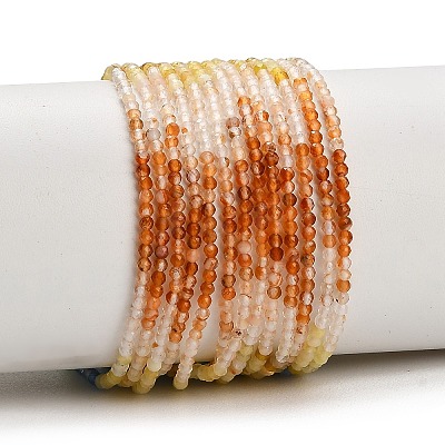 Gradient Color Natural Agate Beads Strands GG-CBA4399-A04-01A-1