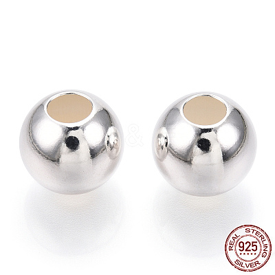 925 Sterling Silver Beads STER-S002-12A-10mm-1