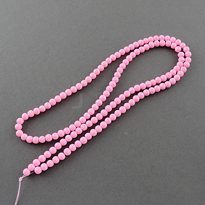 Painted Glass Bead Strands DGLA-S071-10mm-37-1