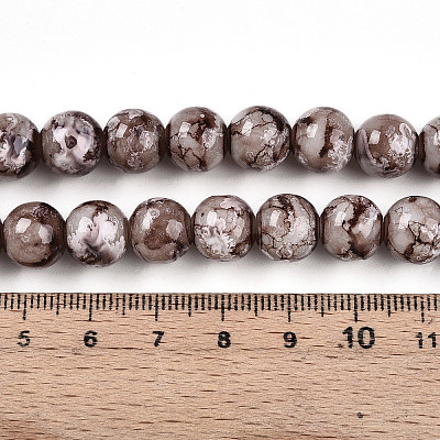 Baking Paint Glass Beads X1-DGLA-N003-10mm-A05-1