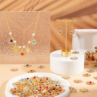 26Pcs 13 Colors Transparent Resin Pendants FIND-OC0002-72-1