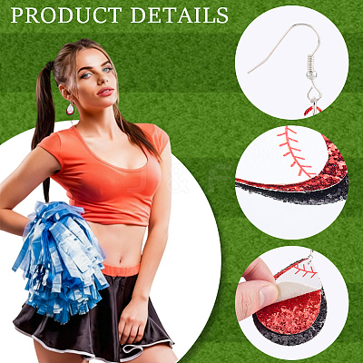 2 Pairs 2 Colors Synthetic Leather Dangle Earrings EJEW-CL0001-01A-1