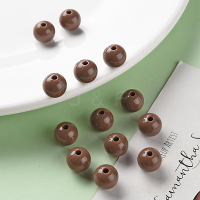 Opaque Acrylic Beads X-MACR-S370-C10mm-A17-1